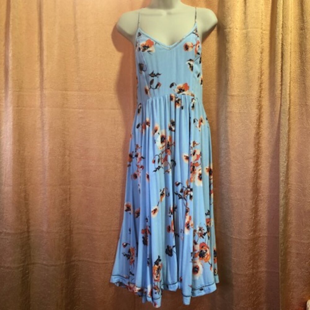 Cooperative by Urban Outfitters, Blue floral sundress, size 4 - Picture 2 of 8